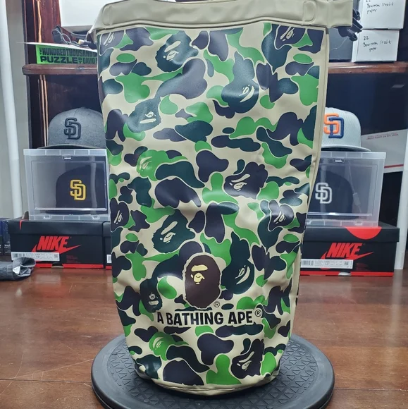 COPY - Bape Green Brown Camouflage Duffel Bag - Picture 3 of 8